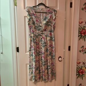 Wonderly Multicolor Floral Midi Dress